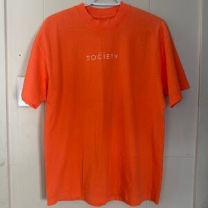 Society Men's Orange Short Sleeve Tee
